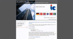 Desktop Screenshot of oraclecontractjobs.com